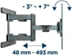 Настенный поворотный кронштейн Gembird 40"-80" (WM-80ST-01) - изображение 6