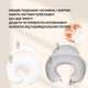 Подушка-диванчик для кормления Sei Design Горошек Серая Хлопок Антиаллергенное волокно 60х70х16 см (2200004314686) - изображение 7