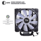 Процесорний кулер QUBE QB-OL201 (120mm/4pin/800-1500RPM/30.8dBA/мак. TDP 135W/4 тепл. трубки) - изображение 5