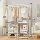 Вешалка для одежды Simple coat rack double W-8518 Белый - изображение 3