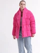 Жіночий пуховик з поясом X-Woyz LS-8881-9 M малиновий - изображение 7