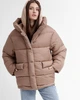 Жіночий пуховик oversize X-Woyz LS-8917-26 L капучино - изображение 1