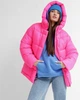 Жіночий пуховик oversize X-Woyz LS-8917-15 M рожевий - зображення 4