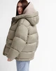 Жіночий пуховик oversize X-Woyz LS-8917-1 L оливковий - изображение 5