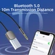 Bluetooth ресивер Essager Bluetooth 5.0 Aux Adapter Car Wireless Receiver USB to 3.5mm Jack Audio Music Mic Grey (EBTEB01-JS0A) - изображение 9