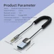 Bluetooth ресивер Essager Bluetooth 5.0 Aux Adapter Car Wireless Receiver USB to 3.5mm Jack Audio Music Mic Grey (EBTEB01-JS0A) - изображение 11