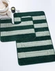 Набор ковриков в ванную комнату Confetti Saidtex 8352 Hunter Green 60х100 и 60х50 см Зеленый+Оливковый - изображение 1