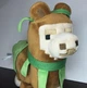 Дитяча іграшка з гри Minecraft Лама з накидкою Кріпера Альпака 28 см JINX MOJANG Коричневий - зображення 7