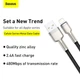 Кабель металлические штекеры BASEUS Cafule Metal USB - Lightning 25 см (CALJK-01) черный - изображение 7