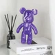 Флюидный медвежонок Punk Fluid Bear Bearbrick с красками, набор для творчества сделай сам DIY мишка 33 см - изображение 9