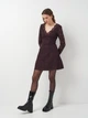 Сукня міні осіння жіноча H&M 0664929_02 32 Бордова (KZ2000000682976_LD2000000682976_KAY2000000682976) - зображення 2