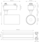 Набір для освітлення DPM X-Line LED трековий 4 x 5 W чорний (STR-4X5B) - зображення 6