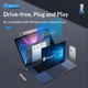USB-хаб ORICO AH-W13F USB Type-C to USB 3.0 + 2.0 hub 15см портативний тонкий концентратор - зображення 7