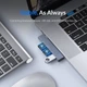 USB-хаб ORICO AH-W13F USB Type-C to USB 3.0 + 2.0 hub портативний тонкий концентратор - зображення 5