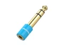 Адаптер Vention 6.35mm Male to 3.5mm Female Audio Adapter Blue Aluminum Alloy Type (VAB-S01-L) (VAB-S01-L) - зображення 1