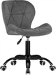 Офісне крісло GT Racer B-30 Velvet Dark Gray - зображення 1