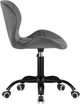 Офісне крісло GT Racer B-30 Velvet Dark Gray - зображення 5