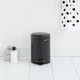 Відро для сміття Brabantia Pedal Bin 3 л Matt Black (113321) - зображення 4