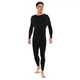 Тайтсы мужские компрессионные Zelart Fit J01K размер 3XL (180-185 см) Black-Grey - изображение 6