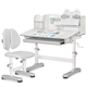 Комплект мебели Mealux BD-29 Panda XL стол + стульчик + полка Grey (BD-29 G) - изображение 1