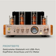 Усилитель ламповый Amp VT HiFi усилитель 2x35W RMS BT опт./коакс./AUX-In - изображение 3