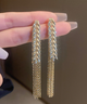 Жіночі висячі сережки Колосок Пшениці золото Fashion Jewelry (AN)25728 - зображення 2