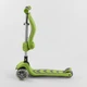 Детский самокат 2в1 Best Scooter T-07196 Салатовый с сиденьем складной конструкцией и подсветкой - изображение 4