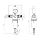 Фільтр самоочисний Karro 1/2" KR-88044 прозрачний, в коробці - зображення 2