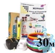 3D-ручка с разноцветным Эко Пластиком (30м) c Трафаретами и Светящимся пластиком в темноте с LCD экраном 3D Pen 2 Original Yellow - изображение 1