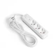 Сетевой удлинитель VIDEX ONCORD с/с 3п 3м (3x1.5мм) с кнопкой White - изображение 2