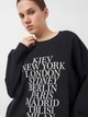 Свитшот H&M XS черный 4121011828 - изображение 4