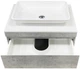 Тумба подвесная ADAMANT Astra G 70 с умывальником Lower New White - изображение 4