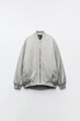 Куртка бомбер Zara 4432/729 XS Серый - изображение 7