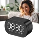 Настільна портативна колонка S15 Bluetooth з будильником та FM радіо Black - зображення 5