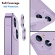 Защитное стекло Epik Metal Classic на камеру (в упак.) для Apple iPhone 14 (6.1") / 14 Plus (6.7") Фиолетовый / Purple - изображение 5