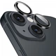 Защитное стекло Epik Metal Classic на камеру (в упак.) для Apple iPhone 15 (6.1") / 15 Plus (6.7") Темно-Серый / Graphite - изображение 2