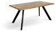 Стол МіксМеблі Метрополь MDF 160 х 160 х 90 см Натуральный + Черный (А0054748) - изображение 1