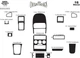 Накладки на панель для Opel Astra G Classic 1998-2012 (цвет: Карбон) - изображение 2