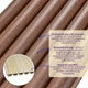 Настенные панели 3Д рейка Круглая Коричневый Бамбук WPC (композит) 152*3000*12мм декоративная под дерево SW-00001872 - изображение 4