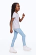 Джеггинсы Skinny с эластичной талией для девочки H&M 1228535-001 128 см (7-8 years) Голубой - изображение 2