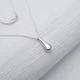 Серебряное колье Капелька 50 см - изображение 2