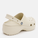 Chodaki damskie na platformie Crocs Classic Platform 206750-2Y2 34-35 (W5) 21 cm Beżowe (191448963467) - obraz 4