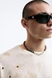 Чоловіча футболка Zara в дірочку розмір M oversize - зображення 6