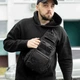 Чоловіча сумка нагрудна слінг через плече Cord з системою MOLLE одне лямковий рюкзак на 8 літрів - зображення 9