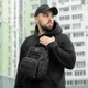 Чоловіча сумка нагрудна слінг через плече Cord з системою MOLLE одне лямковий рюкзак на 8 літрів - зображення 10