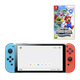 Набор Консоль Nintendo Switch OLED Model HEG-001 64GB Blue Red + Игра New Super Mario Bros. Wonder Русские Субтитры - изображение 1