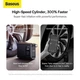 Акумуляторний автокомпресор Baseus EnergyPump Mega Series Dual Cylinder Wireless BS-CG007 250W 6000mAh - зображення 2