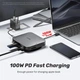 Хаб Unitek 10в1 з подвійним протоколом NVMe SATA Type-C to PD/100W/USB 3,2/RJ45/HDMI 4K/SD - зображення 8