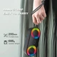 Бездротова портативна колонка Bluetooth з LED підсвічуванням BKK K215 |BT5.2, TWS, AUX/TF/USB/FM, 2*5W| Чорний - зображення 8