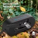 Бездротова портативна колонка Bluetooth з LED підсвічуванням BKK K215 |BT5.2, TWS, AUX/TF/USB/FM, 2*5W| Чорний - зображення 10